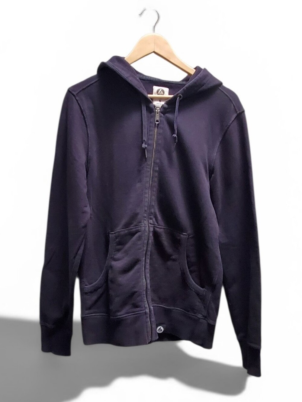 American Giant Men's Black Full-Zip Hoodie Sweatshirt Sall